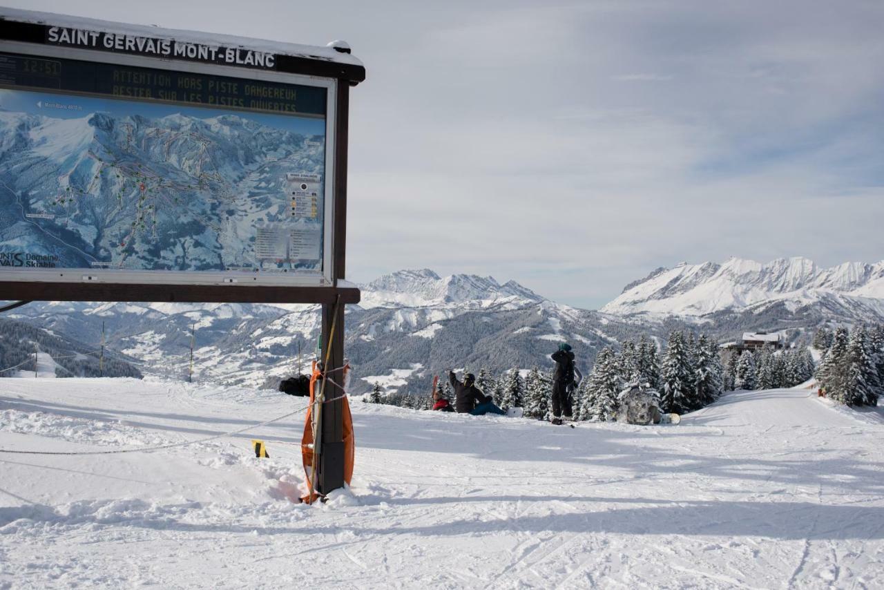 サン・ジェルヴェ・レ・バンLe Grand Panorama 5 Etage Balcon Vue Sur La Montagneアパートメント エクステリア 写真
